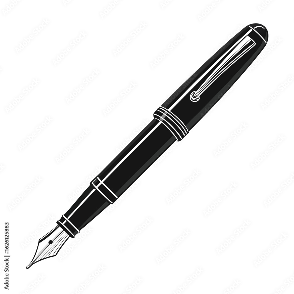 fountain pen isolated on white fountain pen isolated on white