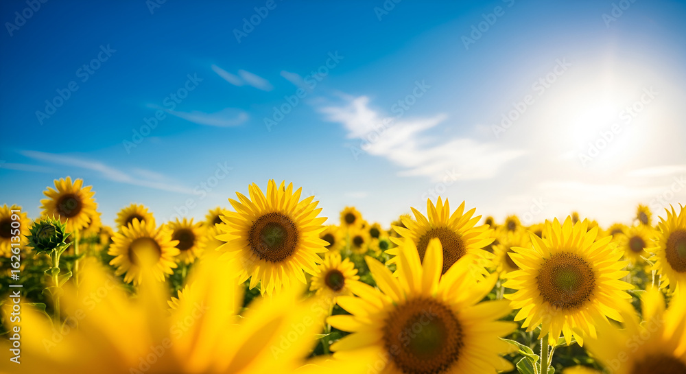 Fototapeta premium field of sunflowers