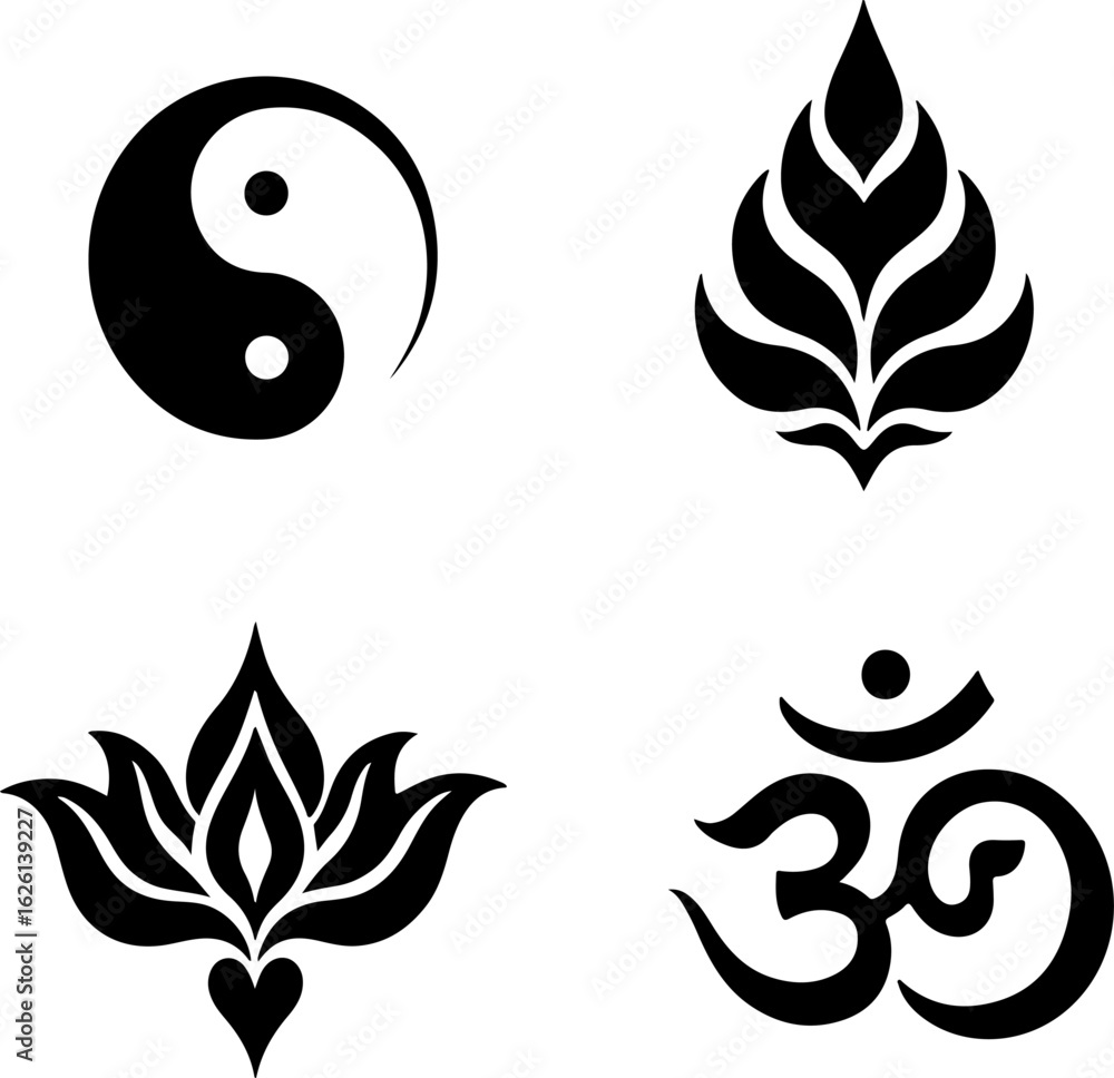 Fototapeta premium Sacred Symbols and Spiritual Icons