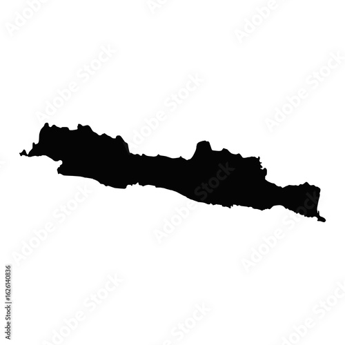 Java Island Map Vector