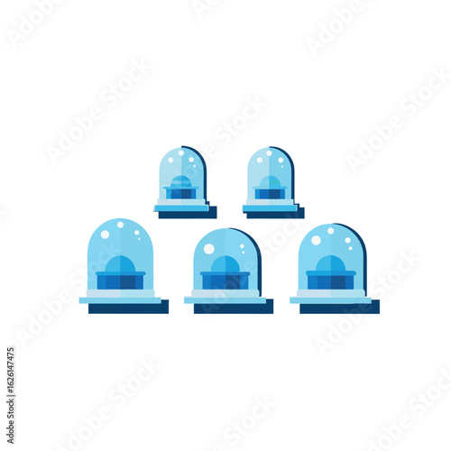 different glass reef observatory set  