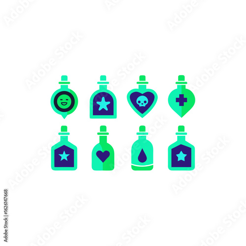  different message in bottle set 