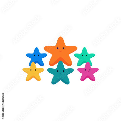 different starfish plush toy set   