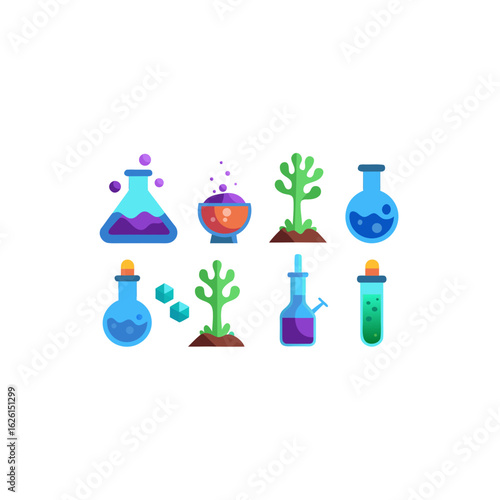  different aquatic potion brewer set 