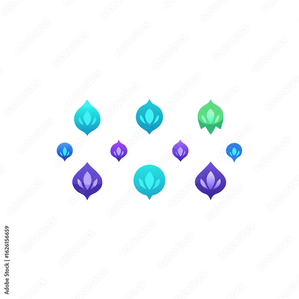 Fototapeta premium different soul shell beacon set