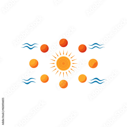  different solar flare tide set 