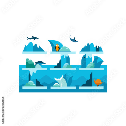 different tide to ice shelf set  