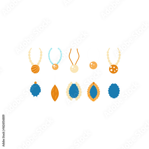  different tide woven necklace set   