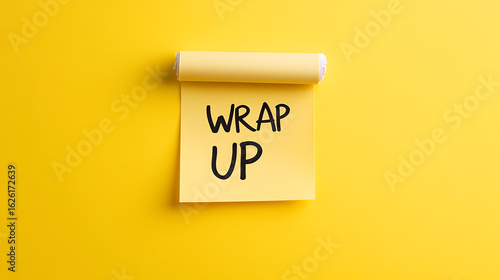 A yellow notepad with 