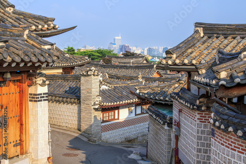 서울시 종로구 북촌한옥마을의 풍경