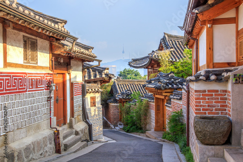 서울시 종로구 북촌한옥마을의 풍경