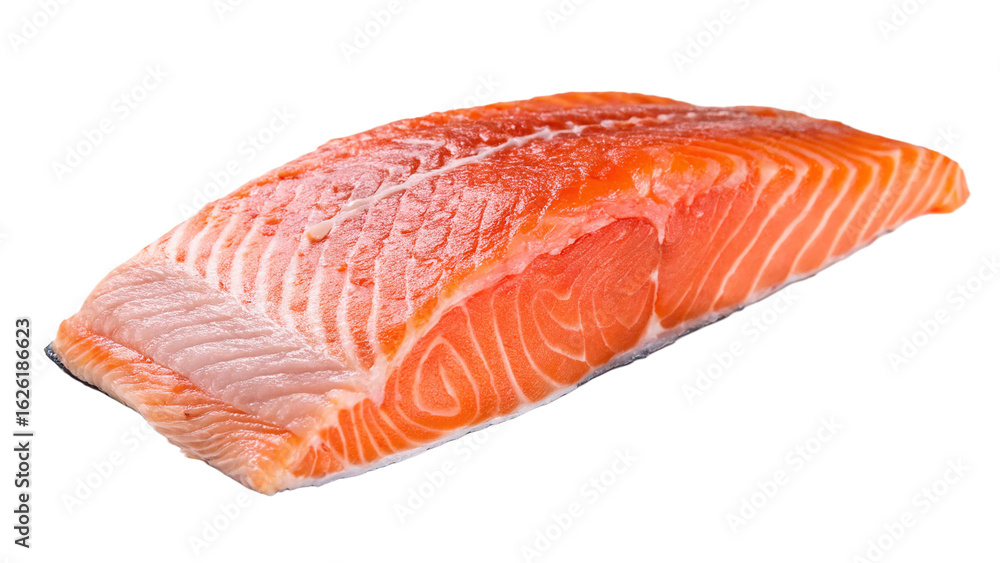 fresh salmon fillet on removed background fresh salmon fillet on removed background