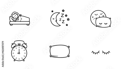 Funny alarm clock vector illustration showing a cartoon-style clock with expressive face and time symbols