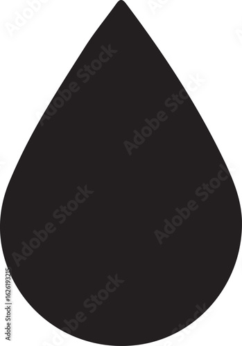 Webwater drop, droplet shape, water shape, drop silhouette, fluid drop, water icon, falling drop
