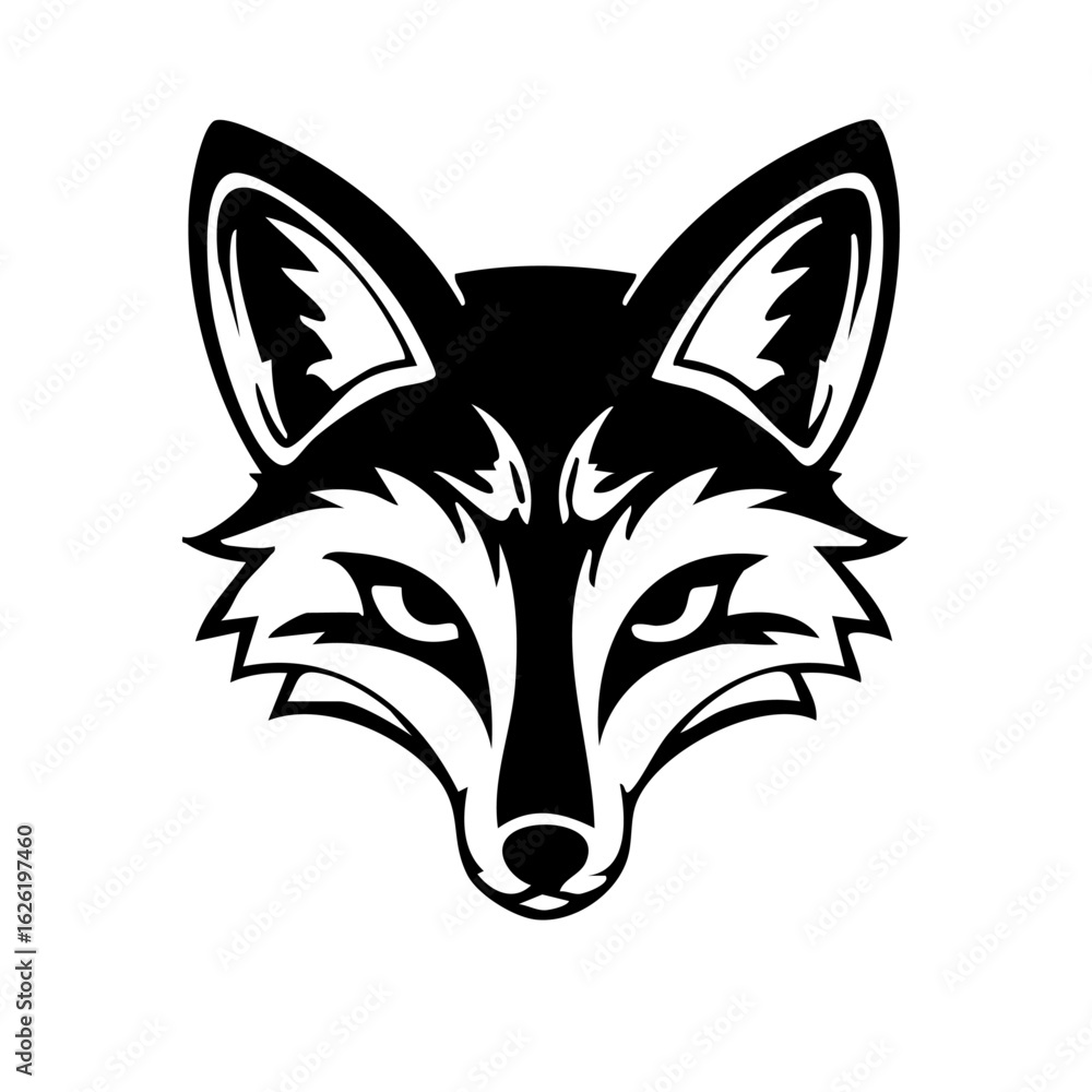 Obraz premium fox head vector