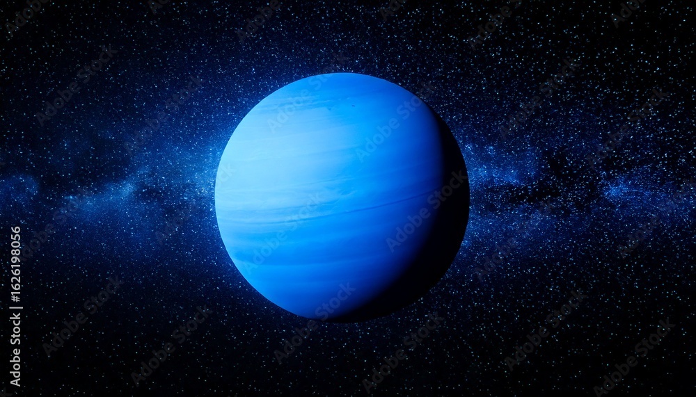 Obraz premium Neptune Alone in Deep Space