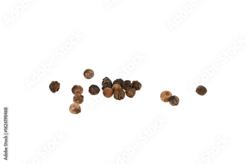 Fototapete pile of black pepper corns isolated on white or transparent png