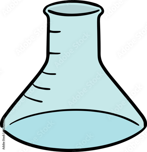 Illustration of erlenmeyer flask
