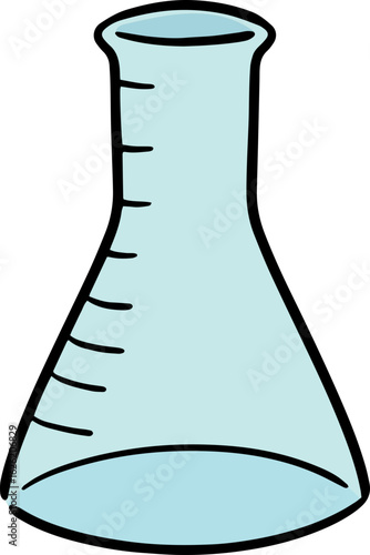 Illustration of erlenmeyer flask
