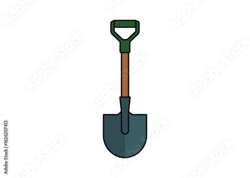 Garden shovel Vector Illustration, Shovel Icon