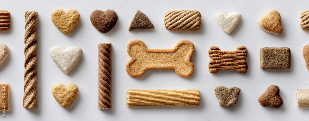 custom made wallpaper toronto digitalAssorted dog treats arranged on a white background