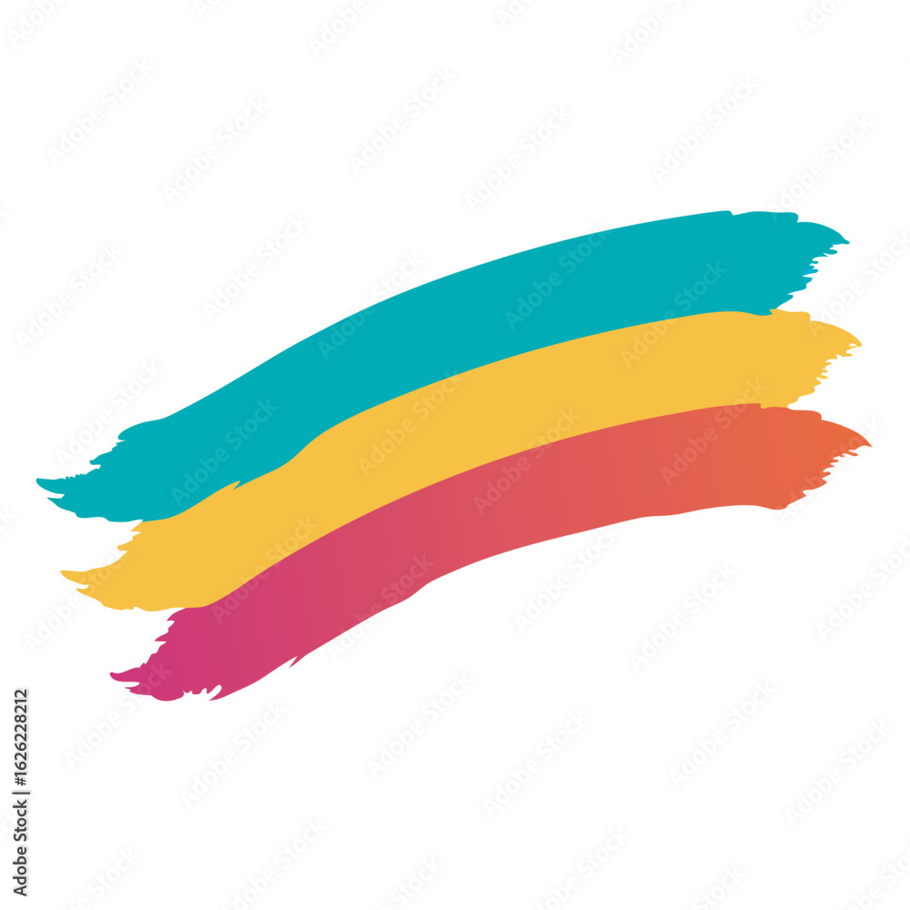 Obraz premium rainbow colored felt tip 