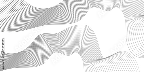 Vector minimal seamless lines wavy pattern in mesh and motion abstract background. 