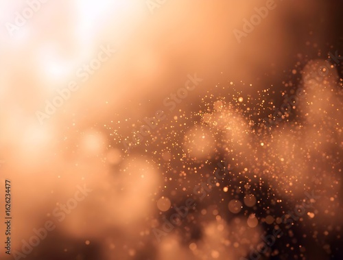 Golden Dust Motes Abstract Background Texture