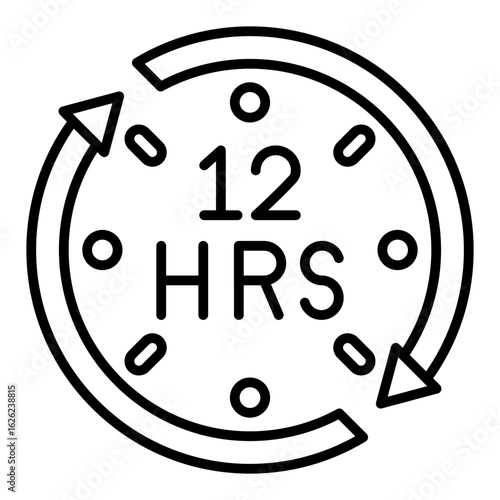 12 hours Icon