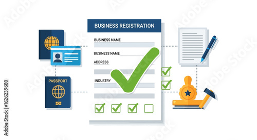 Global Business Registration Process Complete For International Trade