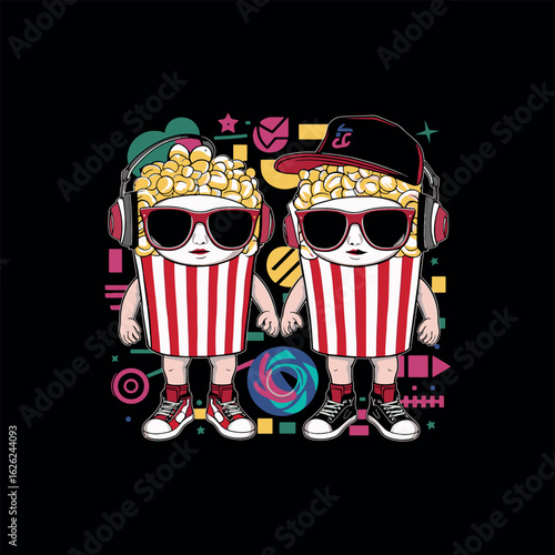 Popcorn Streetwear Vector