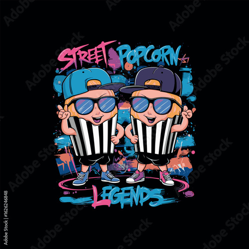 Popcorn Streetwear Vector