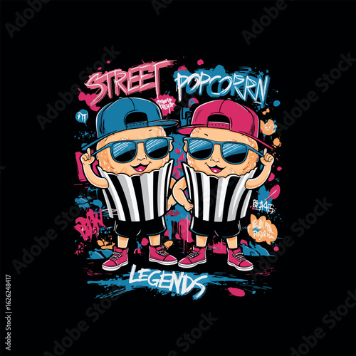 Popcorn Streetwear Vector