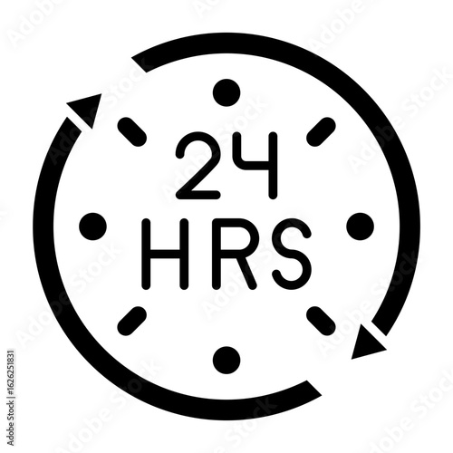 24 hours Icon