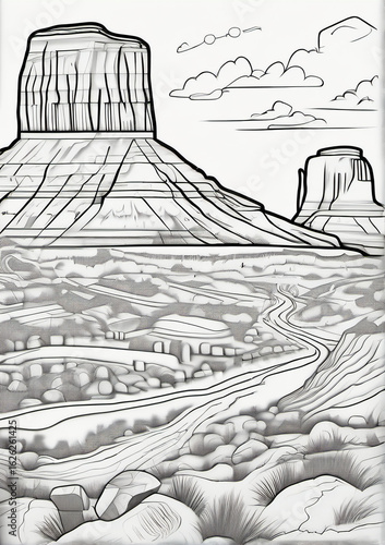 rural landscape in the morning