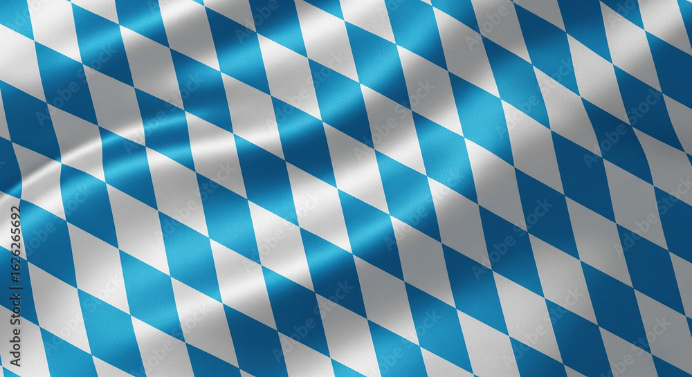 Fototapeta premium bavarian flag pattern, white and blue lozenge pattern