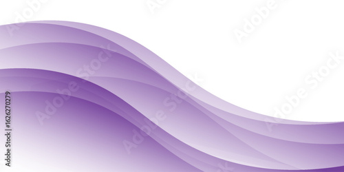Vector purple line background curve element with white space for text and message design, overlapping layers, vector