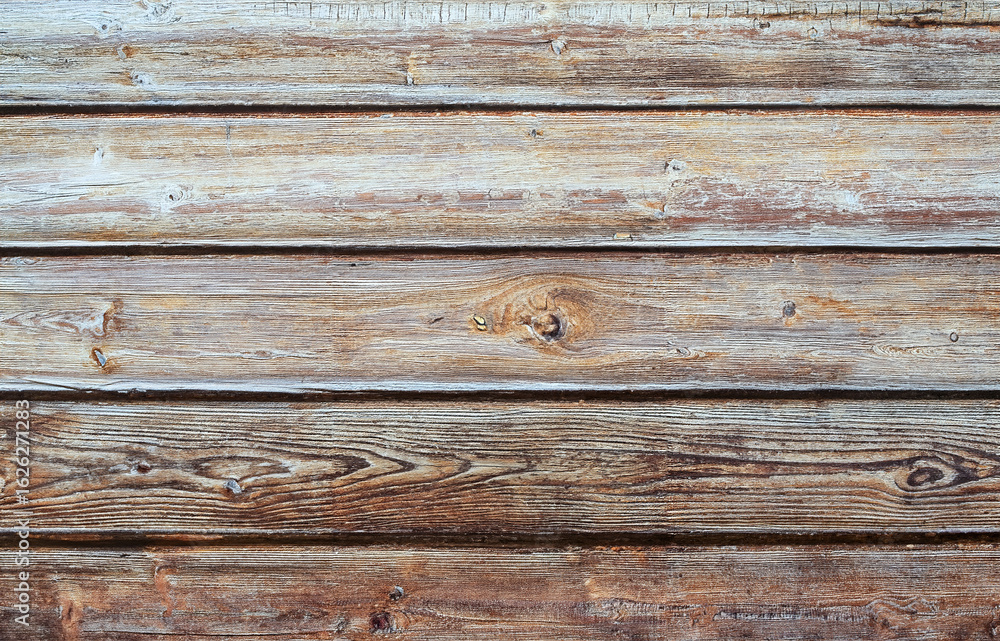 Obraz premium Weathered Rustic Wooden Plank Wall Texture
