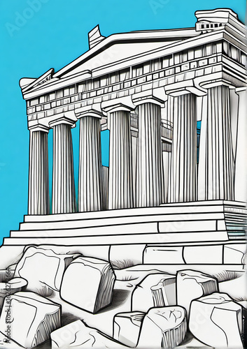 greek temple with columns