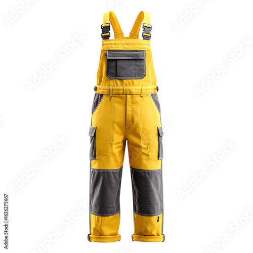  Construction Bib Overalls Mockup 