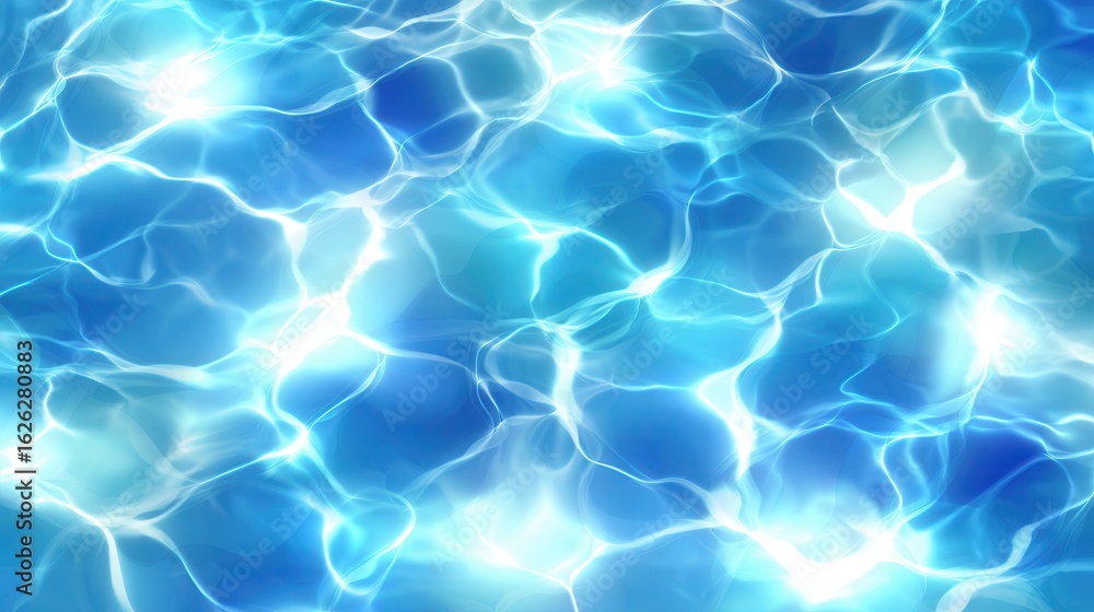 Obraz premium Rippling water surface with sunlight reflections