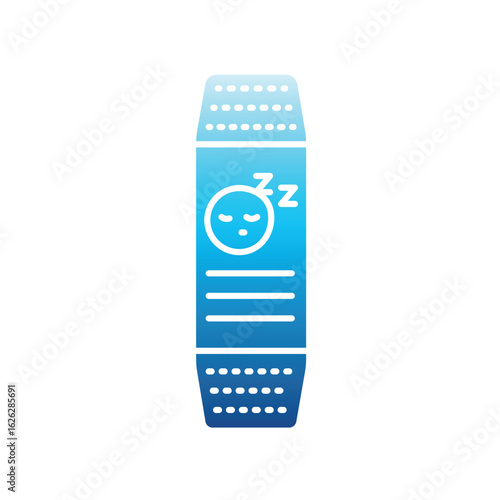 smart sleep bracelet color flat icon for digital and print projects.