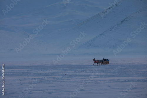 Kars Cıldır Lake and Mount Ararat