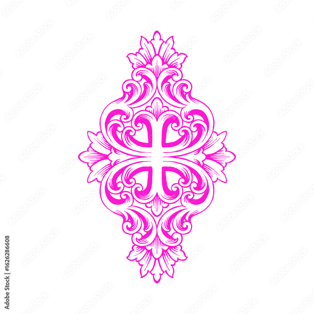 Fototapeta premium vector illustration of a decorative ornament