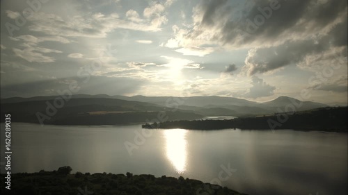 Wallpaper Mural Hyper lapse of sunset over the Pchelina dam, Bulgaria.
 Torontodigital.ca