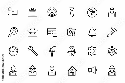 A business-oriented bundle for employer branding and headhunting outreach efforts. Useful for job fairs, company recruitment pages, and employer profiles