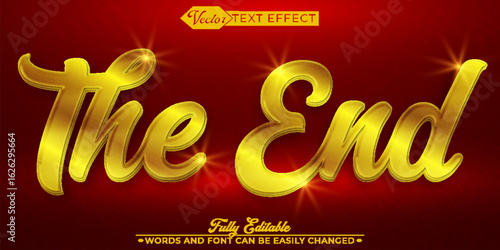  Classic Cinema Finale Vector Fully Editable Smart Object Text Effect