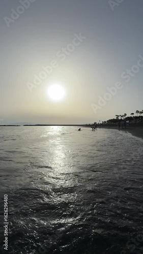 sunset over the sea