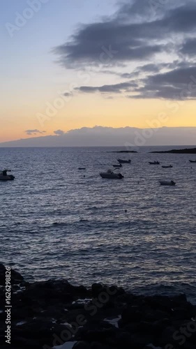 sunset over the sea