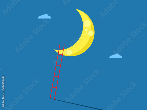 stairway to the moon in the distant sky